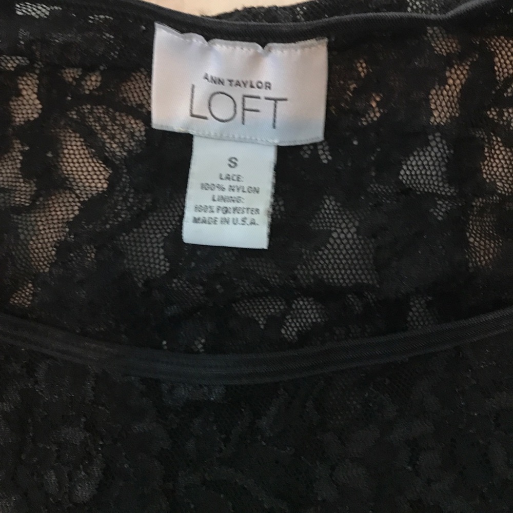 Cute Black laced lined top - Picture 2 of 3