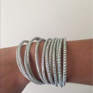 Swarovski Slake Deluxe Crystal Stud Wrap Bracelet