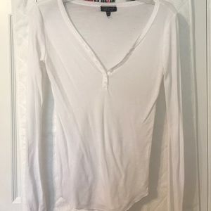 Topshop white long sleeve