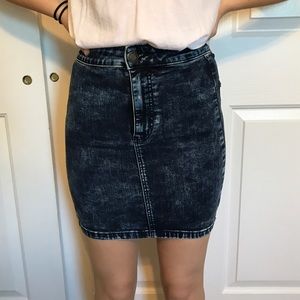 Denim super stretch skirt