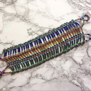 Multicolored beaded bracelet