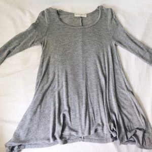 Gray Quarter Sleeve Dress Project Social Tee