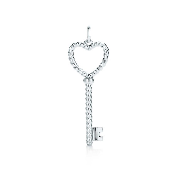 Tiffany and co twisted heart key pendant - Picture 1 of 4