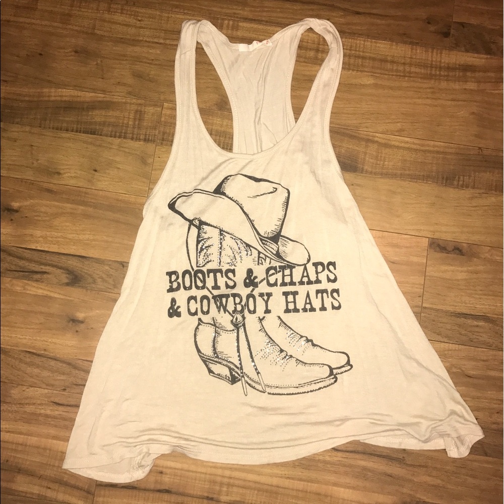 Razor back tank top.