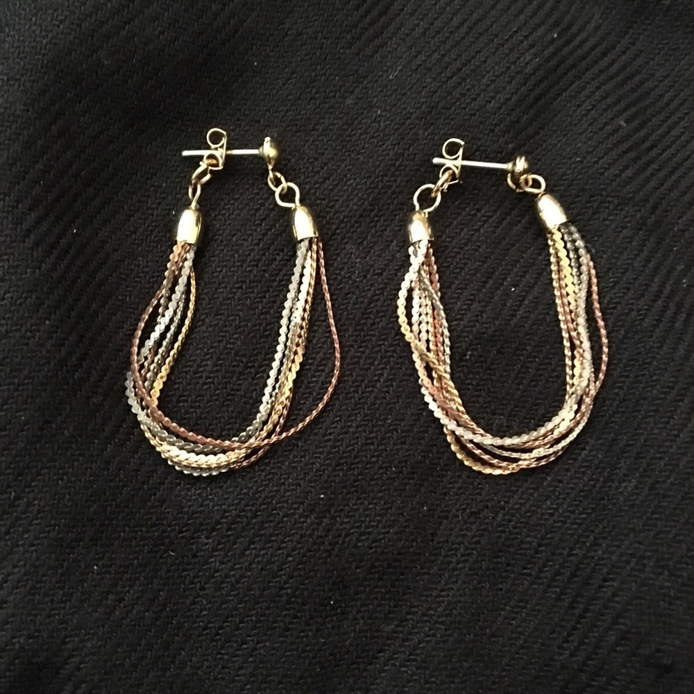Gold Color and Silver color Hoop Earrings