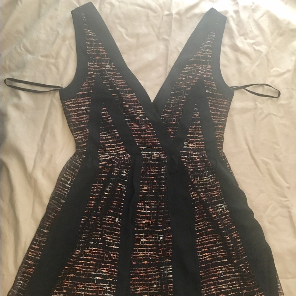 Black and bronze cocktail dress!