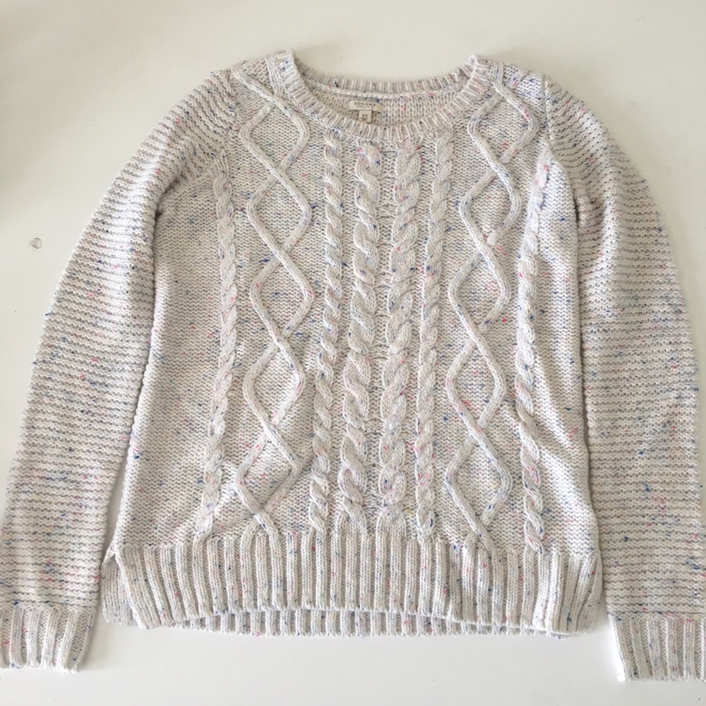 Sonoma: Sz XS like New cable knit sweater
