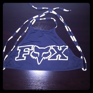 Fox bikini halter top and RVCA bikini top