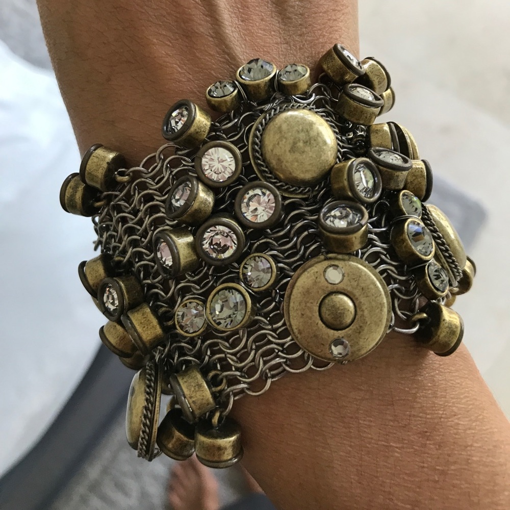 Nicole Miller mesh artisan bracelet