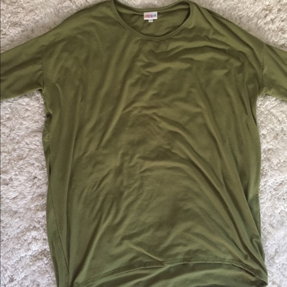 LuLaRoe Medium Olive Green Irma