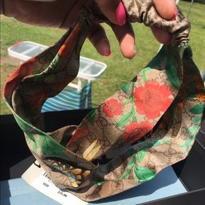 Gucci Tian Silk Headband 100% Authentic