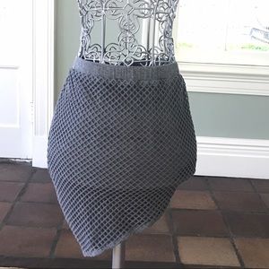 Riller grey mesh skirt