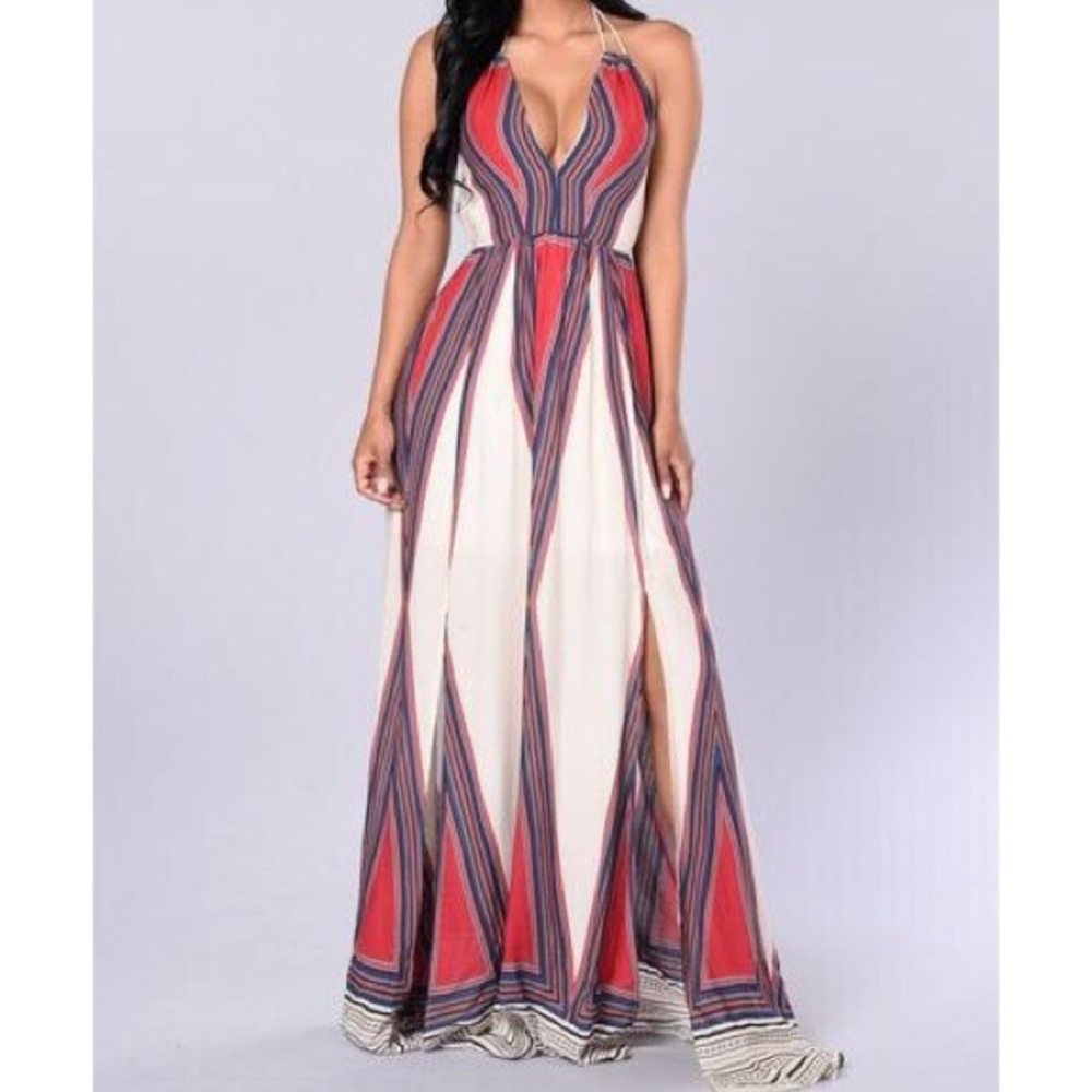 Halter Tie Maxi Dress