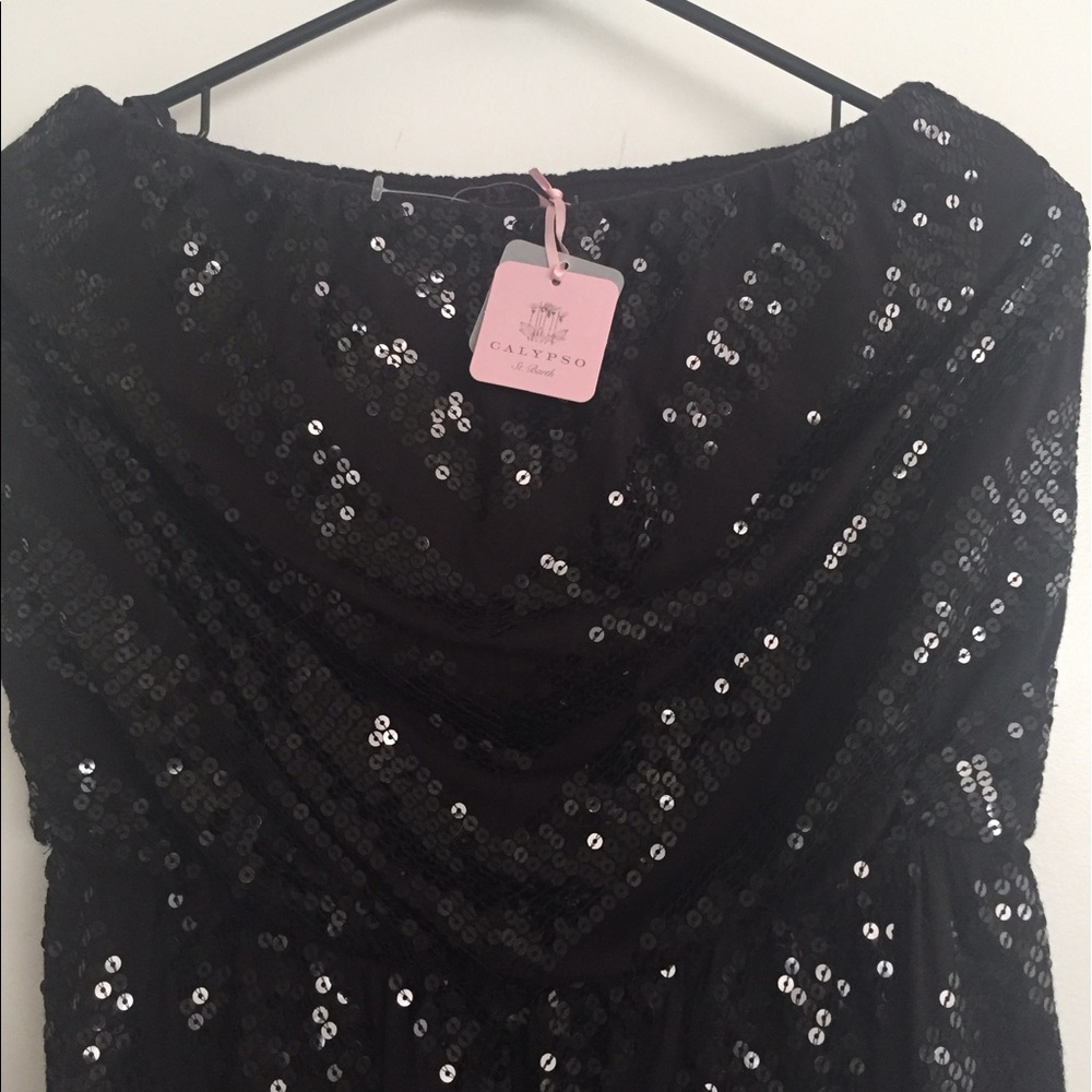 NWT Calypso St Barth Palani Sequin Maxi Dress  XS
