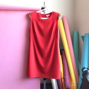 Ted Baker orange, embellished shift dress