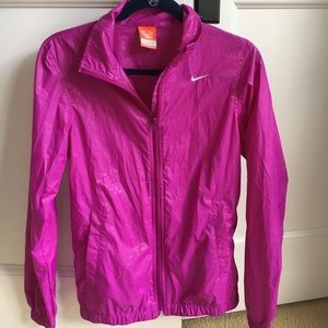 Purple Nike raincoat