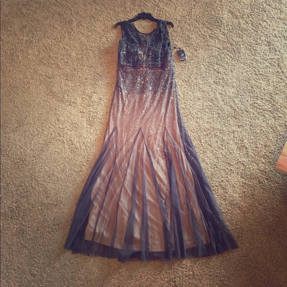 NWT Adrianna Papell Long Beaded Gown - Never Worn