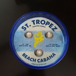 St Tropez beach cabana candle