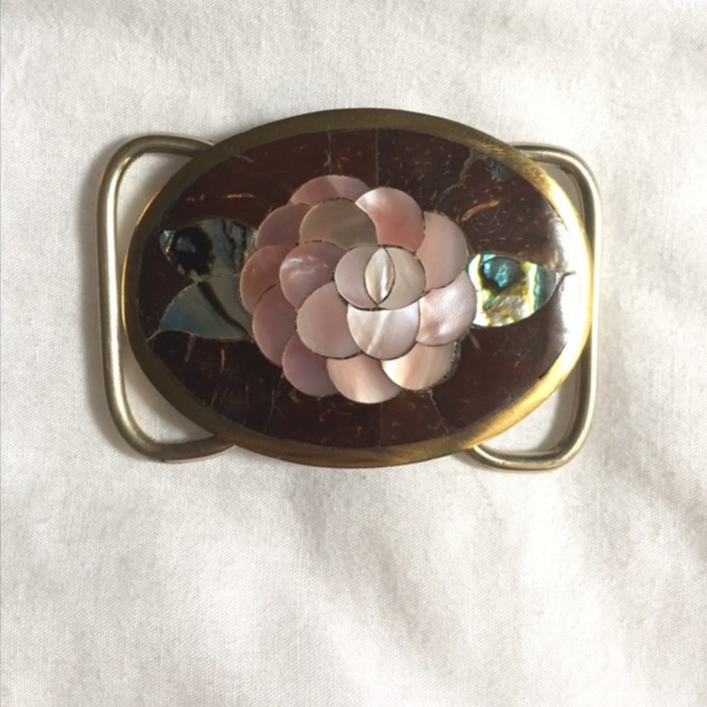 Mother of Pearl Belt Buckle