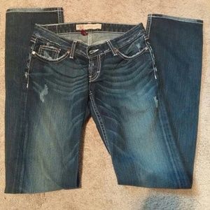 BKE Stella like new distress jeans skinny stretch
