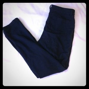 Black Cotton Jeans Size L