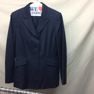Evan-Picone 2 piece navy pant suit