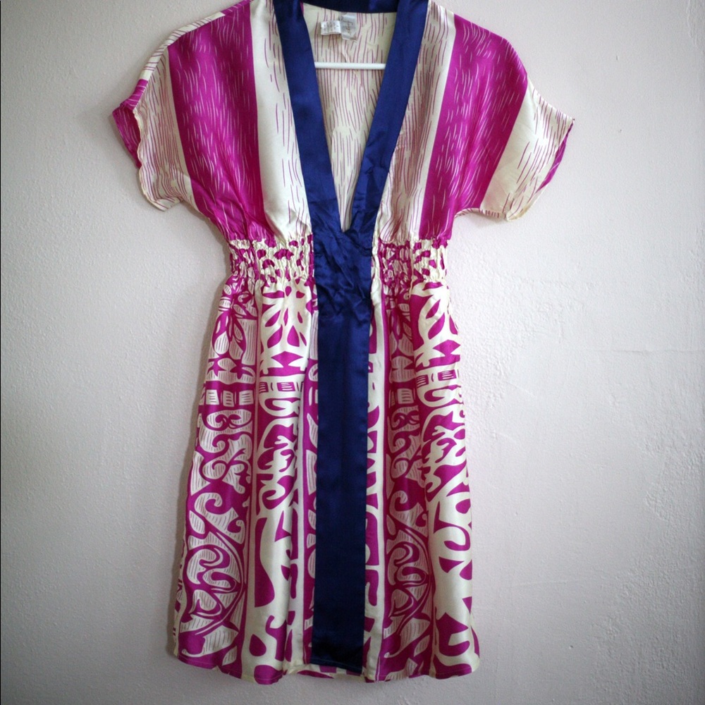 Anthropologie silk tunic