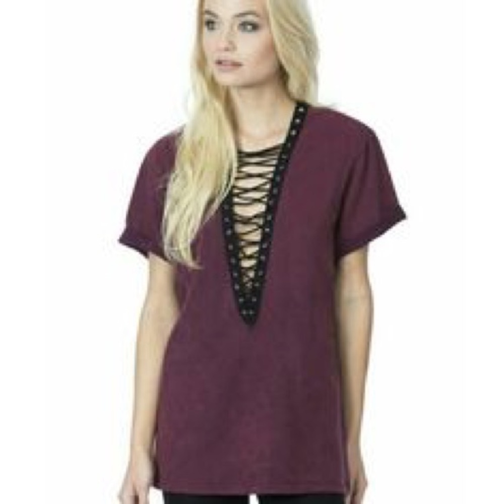 LF Emma and Sam lace up tee