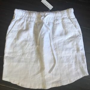 James Perse white line. Drawstring skirt