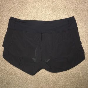 Black lululemon shorts