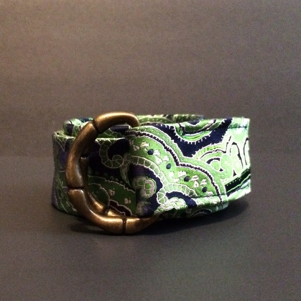 J. Crew Paisley Tie Belt.