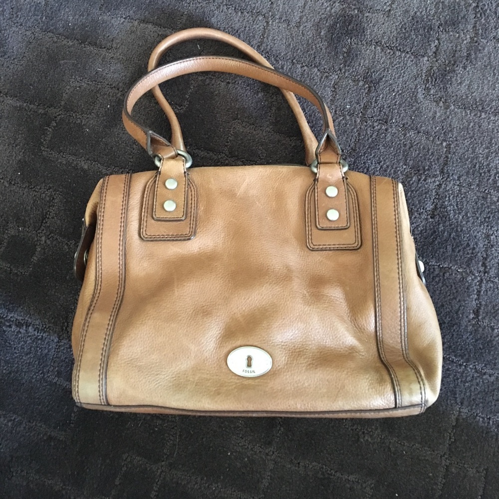 Brown Leather Fossil Bag