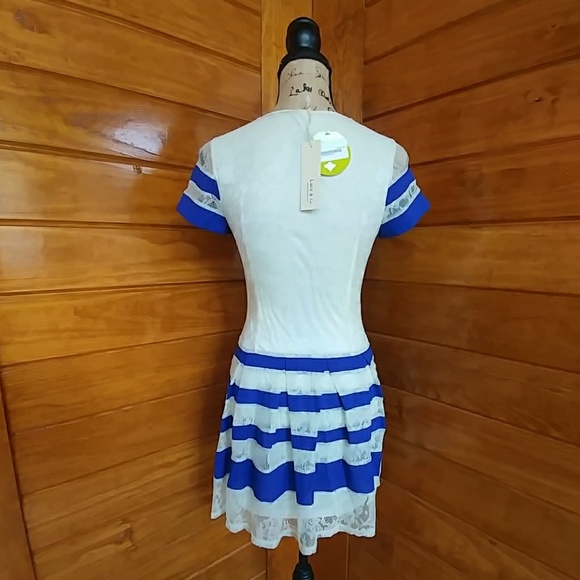 💙Skater Dress with Lace Detail - Picture 2 of 6