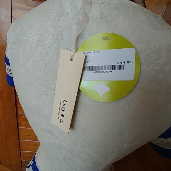 💙Skater Dress with Lace Detail - Picture 6 of 6