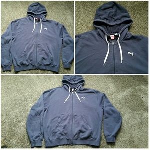 Dark Blue Puma Zip-Up