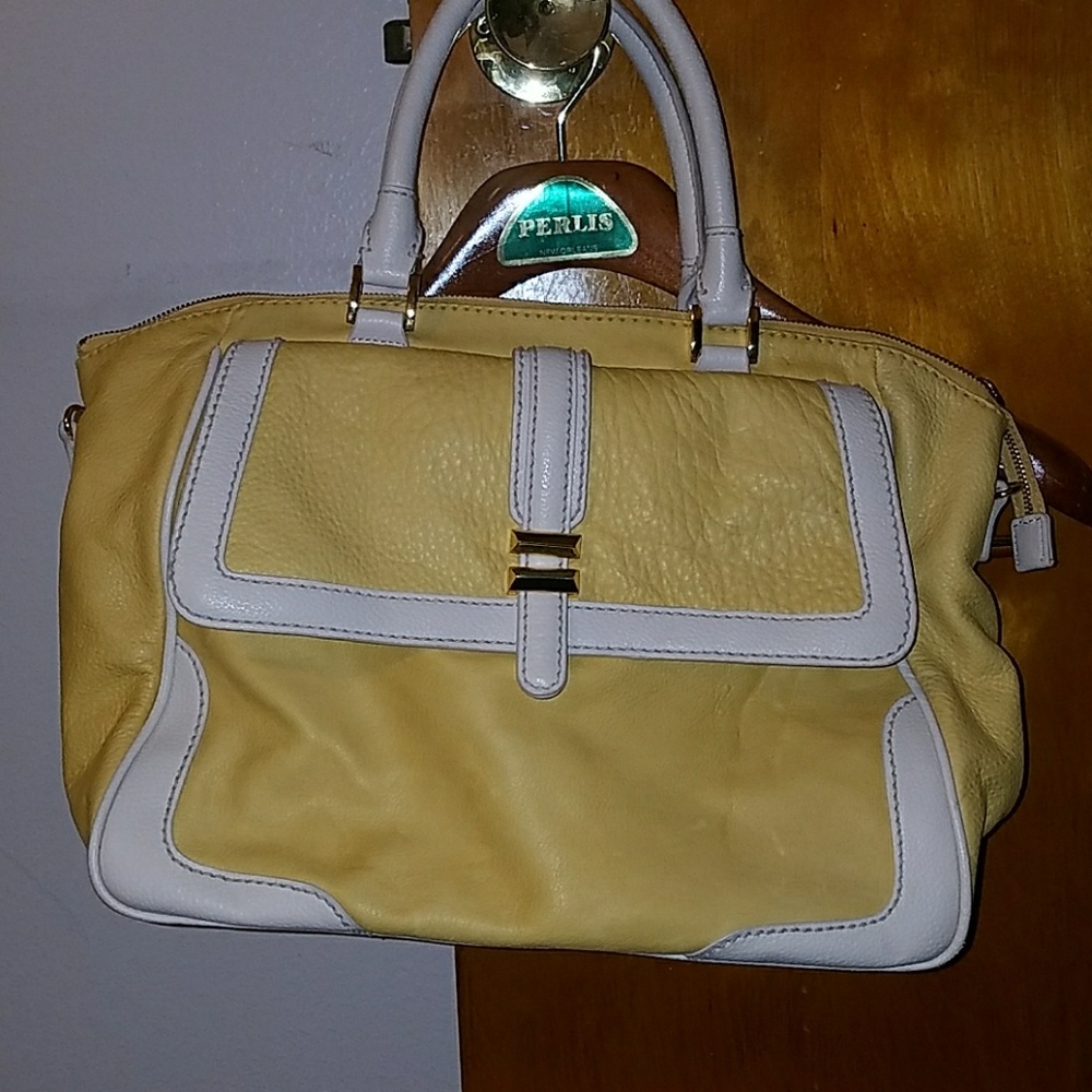 Charlotte Ronson yellow leather bag