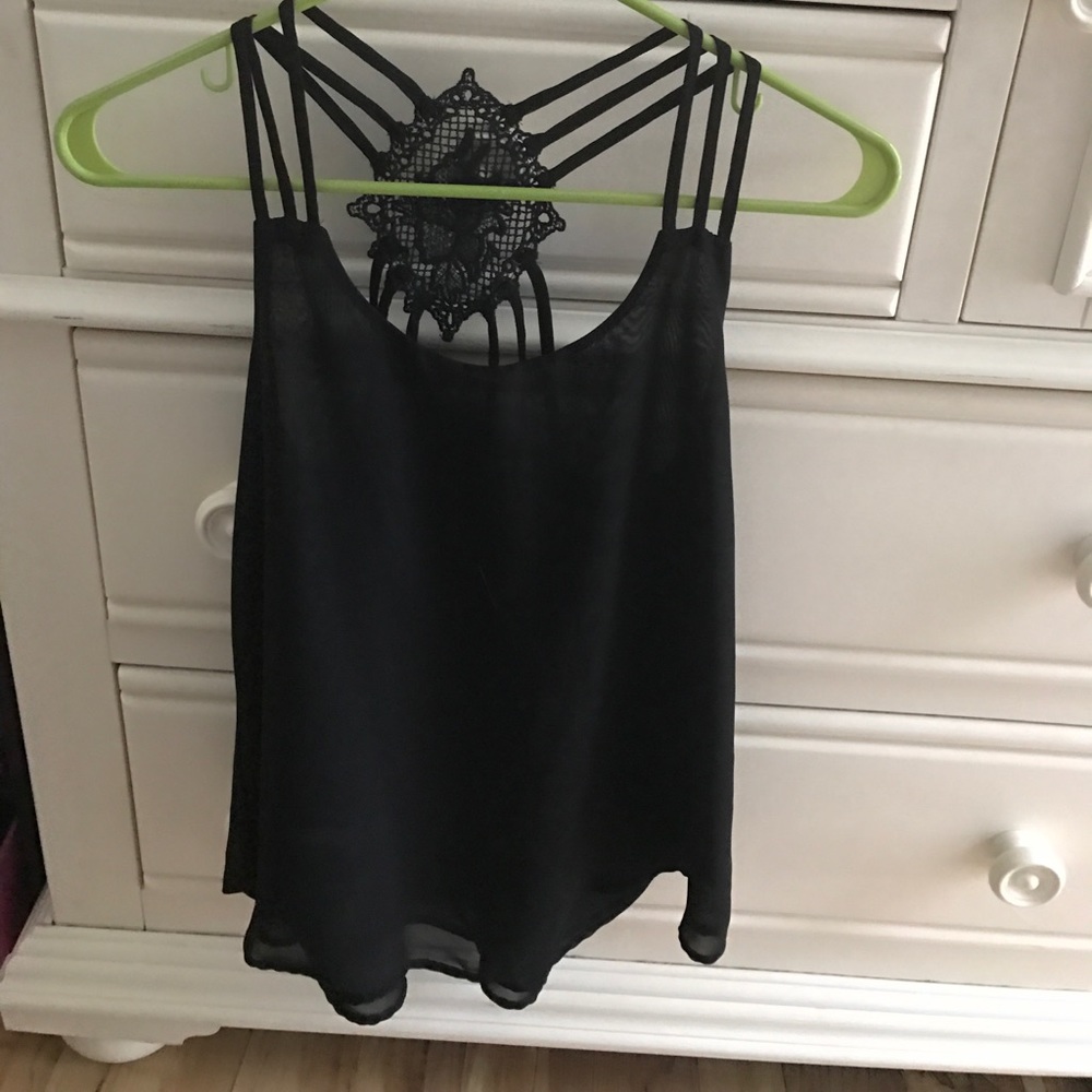 Black tank top
