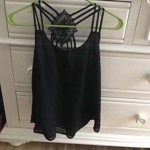 Black tank top