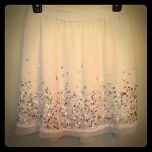 cream Kimchi Blue skirt