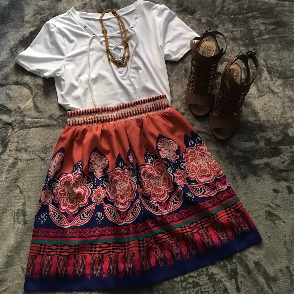 Gorgeous print skirt