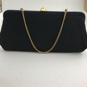 Vintage Black & Gold Clutch