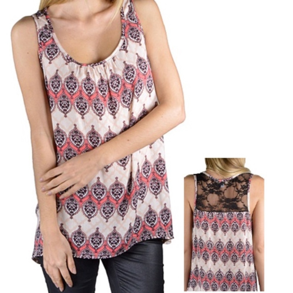 Lace Back Tank... Super Cute - Picture 1 of 1