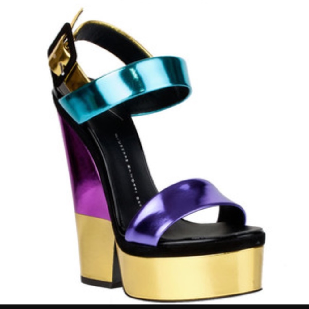Authentic Giuseppe Zanotti colorblock sandals