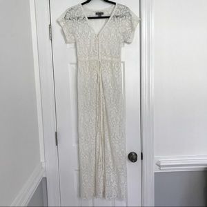 KENDALL AND KYLIE WHITE LACE DUSTER sz. SM