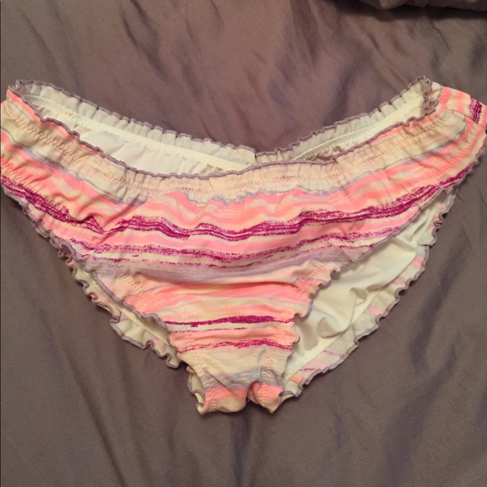 Victoria's Secret ruffle cheeky Bikini Bottoms