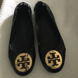 Tory Burch 'REVA" ballerina flats - Black