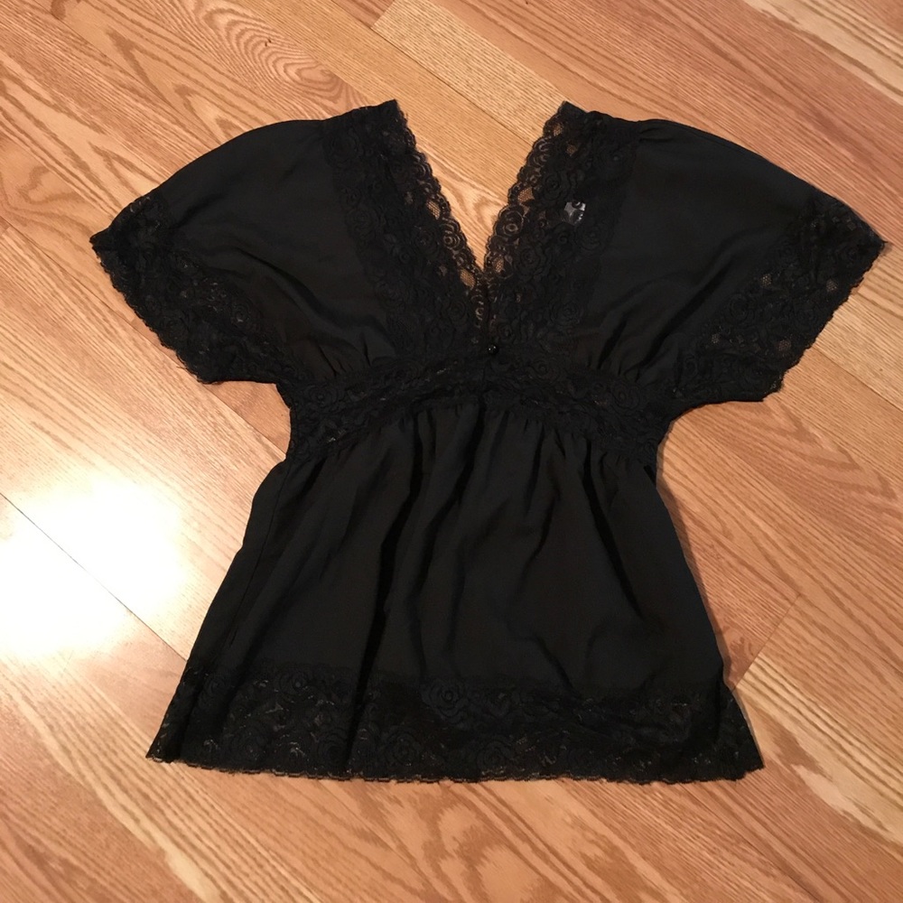 Lace top.