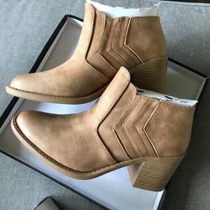 Tan ankle boots