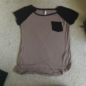 Large brown and black shirt