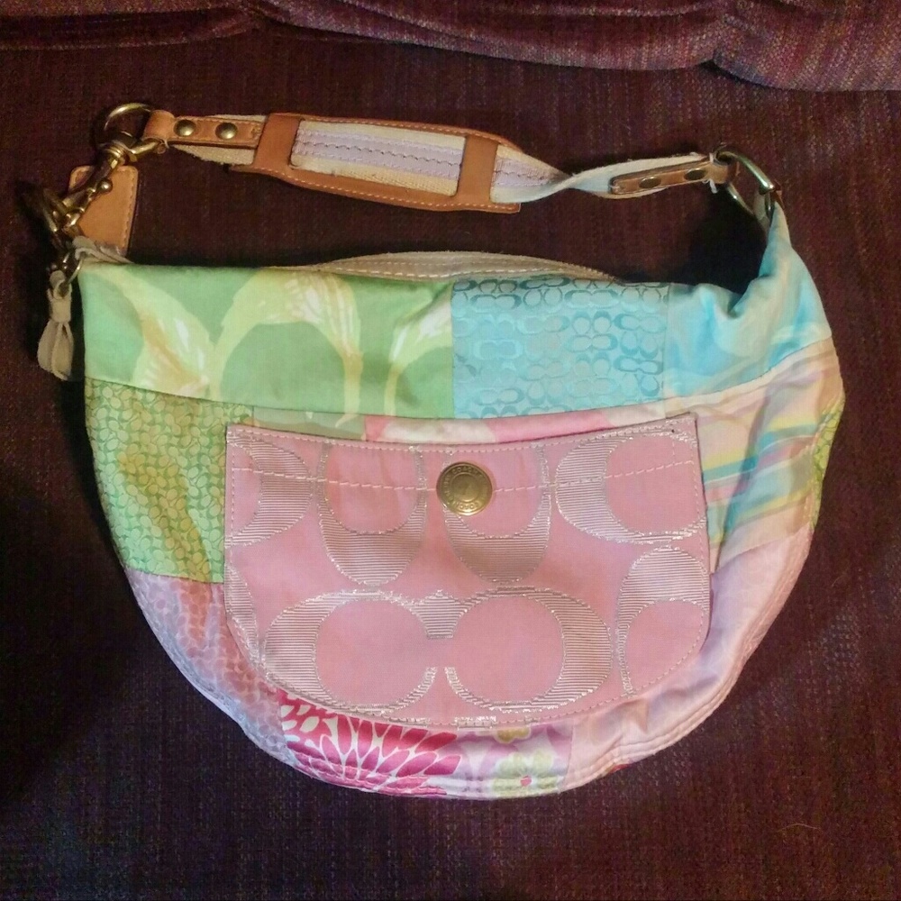 Coach Hamptons Signature patchwork Hobo